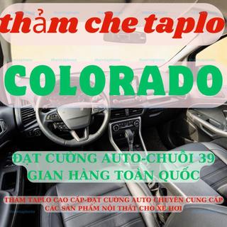 Thảm taplo CHEVROLET COLORADO 3 lớp thảm lót taplo da vân gỗ ô tô nhung lông cừu da vân carbon đẹp