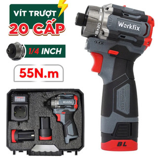 Chuyên Vít Cấp Trượt Workfix WF-VT55PRO 55N.m 16.8V – 20 Cấp Trượt, Ngậm Vít Nhanh, Khoan Tường – Khoan Bê Tông