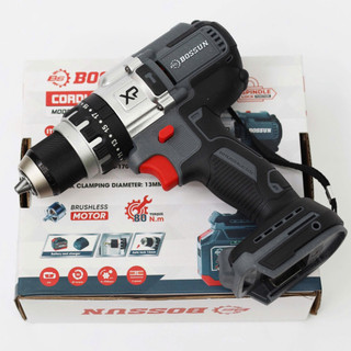 Thân máy khoan pin BOSSUN, Không chổi than 80Nm, 13mm, 3 chức năng, Có khoá trục