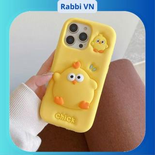 Ốp lưng  Chú Gà Có Giá Đỡ tiện lợi Cho 6plus/7plus/x/xs/xsm/11/12/13/14/15/16/17/air/pro/max/plus/promax RABBI SLC