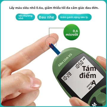 Máy đo đường huyết Aikeling sử dụng tại nhà, que thử đường huyết, máy kiểm tra đường huyết y tế