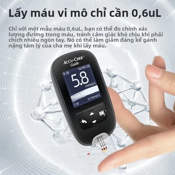 Máy đo đường huyết Roche Zhihang, cùng mẫu y tế, sử dụng tại nhà, máy đo đường huyết nhập khẩu, thiết bị đo chính thức t