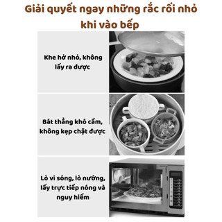 Combo 2 Dụng Cụ Kẹp Gắp Đồ Nóng 3 Trong 1 Chuyên Dụng Nhà Bếp Kẹp Chống Nóng Bỏng Tay Khi Bưng Đồ Ngói - KGDN02