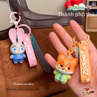 [SẴN]Móc Khóa Đôi Disney Zootopia Judy Nick Cực Kỳ Đáng Yêu Cho Các Cặp Đôi HULI - MK14
