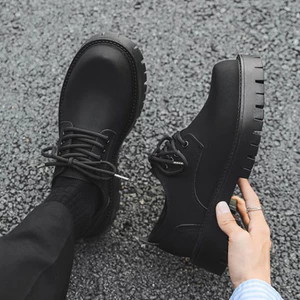 Giày Boot Nam Da Mờ Cổ Thấp GN474 - Thiết Kế Sang Trọng, Size 45-46 Có Sẵn!