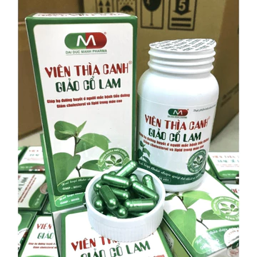 Viên uống VIÊN THÌA CANH GIẢO CỔ LAM giảm đường, giảm mỡ trong máu, cao huyết áp cho người mắc bệnh tiểu đường T t toi