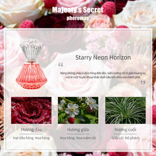 MAJESTY'S SECRET PHEROMAX NƯỚC HOA NỮ Hoa hồng Mùi Hương Tự Nhiên Dài Lâu Hương Thơm Nước hoa nữ EDP Roses 30ml