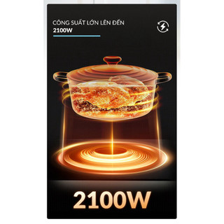 Bếp Từ Đơn Haatz HIS819 Công Suất 2100W Phù Hợp Nhiều Loại Nồi Chảo, Mặt Kính Ceramic Màn Hình Led - Gia Dụng Kim Thiên