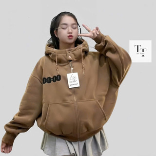 Hot Trendy- Áo Khoác Nỉ thời trang 4 túi, thêu chữ phong cách hiện đại 2 lớp HoodieX zíp -FASHION