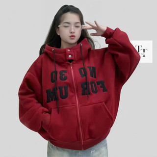 Hot Trendy- Áo Khoác Nỉ thời trang 4 túi, thêu chữ phong cách hiện đại 2 lớp HoodieX zíp -FASHION