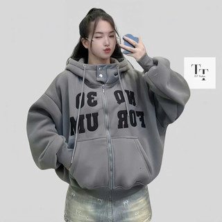 Hot Trendy- Áo Khoác Nỉ thời trang 4 túi, thêu chữ phong cách hiện đại 2 lớp HoodieX zíp -FASHION
