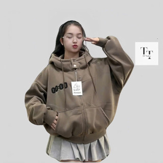 Hot Trendy- Áo Khoác Nỉ thời trang 4 túi, thêu chữ phong cách hiện đại 2 lớp HoodieX zíp -FASHION
