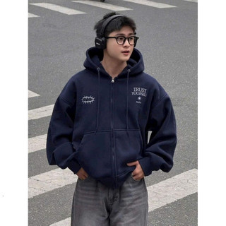 Hot Trendy- Hoodie Zip, Áo Khoác Boxy Nỉ Bông In Logo TRUST YOURSELF – Thời Trang Siêu Đẹp HoodieX