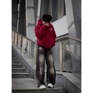 Hot Trendy- Áo Hoodie Rộng Zip Boxy BEKIND với họa tiết thêu, chất liệu nỉ bông unisex HoodieX