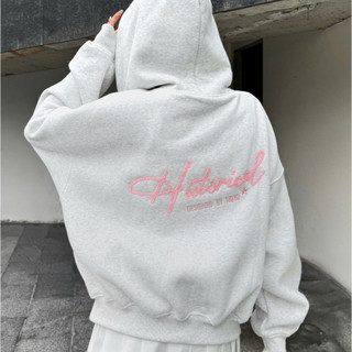Trendy Hot- Áo Hoodie Zip Cotton Thêu Xù NQ30 HISTORICAL, Form boxy cho cả Nam Nữ, không xù lông