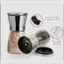 Lọ Xay Tiêu INOX, Cối Xay Tiêu, Hũ Xay Hạt Cầm Tay Siêu Nhanh Nắp Bằng Inox, Thủy Tinh, Lọ Say Tiêu