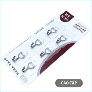 [COMBO 5 ] Vỉ 6 Móc Dán Tường Siêu Chịu Lực 10kg 2006 Bản To - MÓC DÁN TƯỜNG CHỊU LỰC SIÊU DÍNH
