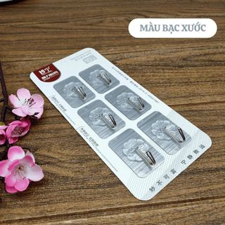 [COMBO 5 ] Vỉ 6 Móc Dán Tường Siêu Chịu Lực 10kg 2006 Bản To - MÓC DÁN TƯỜNG CHỊU LỰC SIÊU DÍNH