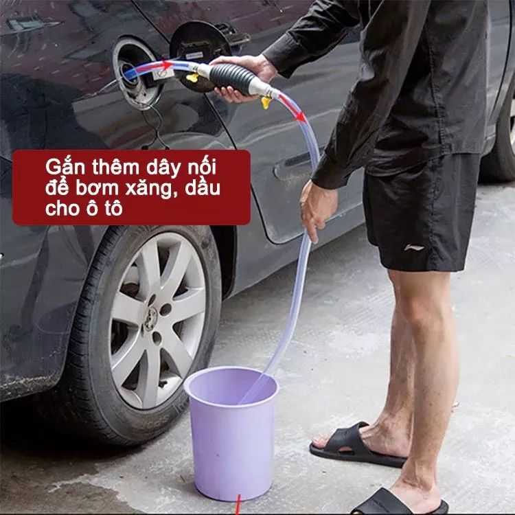 ỐNG HÚT XĂNG DẦU CHẤT LỎNG BÓP TAY DÀI 1M TIỆN LỢI - VÒI LẤY CHẤT LỎNG CAO CẤP - Hút Chất Lỏng Đa Năng