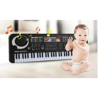 ĐÀN PIANO ĐIỆN TỬ KEYBOARD 61 PHÍM KÈM MIC+SẠC CHO BÉ , ĐÀN PIANO, ORGAN 6 BÀN PHÍM KÈM MIC 6 BÀI HÁT VÀ 16 TONE NHẠC