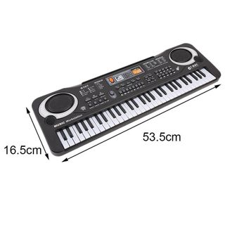 ĐÀN PIANO ĐIỆN TỬ KEYBOARD 61 PHÍM KÈM MIC+SẠC CHO BÉ , ĐÀN PIANO, ORGAN 6 BÀN PHÍM KÈM MIC 6 BÀI HÁT VÀ 16 TONE NHẠC