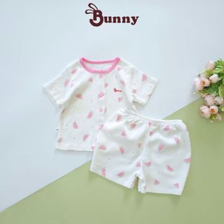 Bộ cộc cài nút Bunny dành cho bé từ 3-10kg