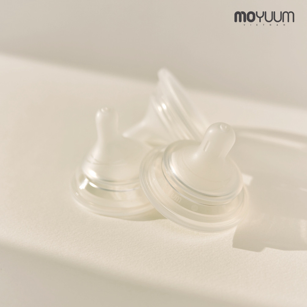 Núm ty Moyuum Mov.aa thay thế chính hãng Hàn Quốc cho bé, núm Moyuum Movaa (chỉ lắp vừa bình Moyuum Mov.aa)