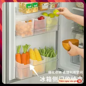 HỘP NHỰA (Q12) ĐỰNG THỰC PHẨM, ĐỒ ĂN, RAU CỦ ĐỂ CÁNH CỬA TỦ LẠNH ĐA NĂNG TIỆN LỢI