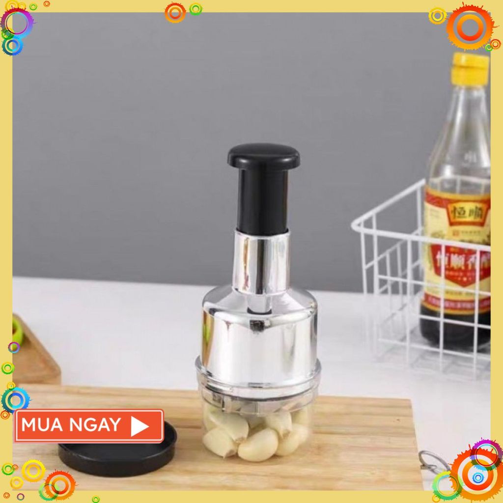 Dụng Cụ Dập, Xay Hành Tỏi, Ngiền Ớt Nhà Bếp Bằng Nhựa Và Thép Không Gỉ - DAP HANH TOI