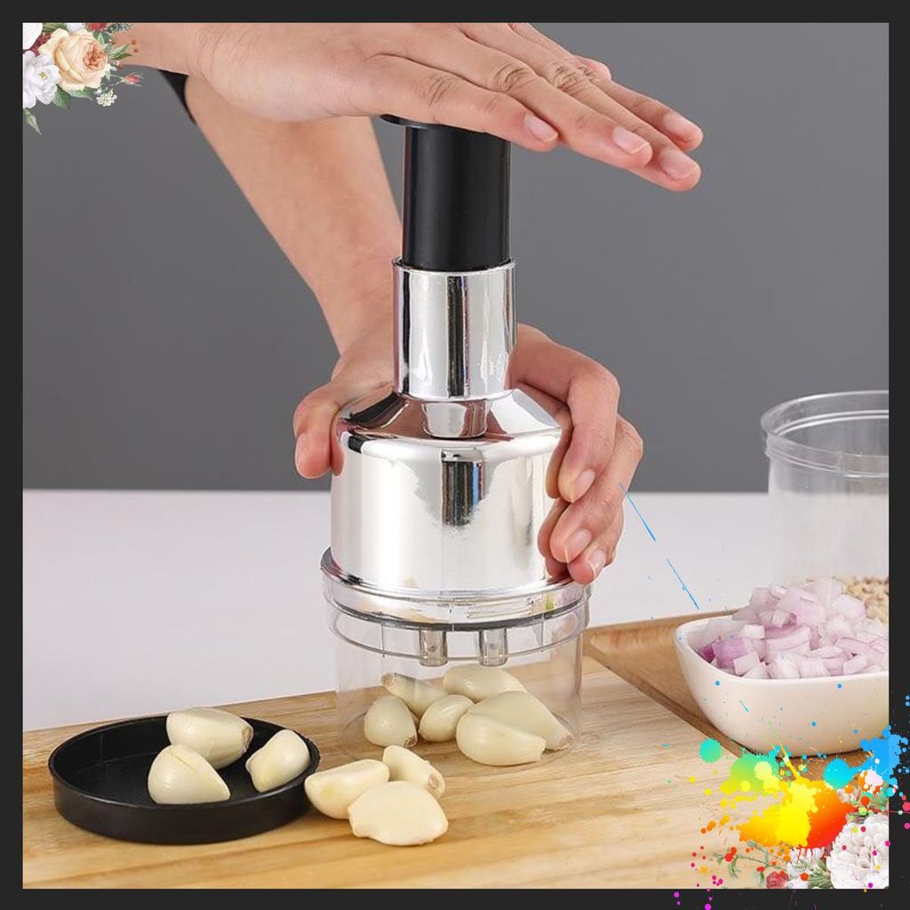Dụng Cụ Dập, Xay Hành Tỏi, Ngiền Ớt Nhà Bếp Bằng Nhựa Và Thép Không Gỉ - DAP HANH TOI