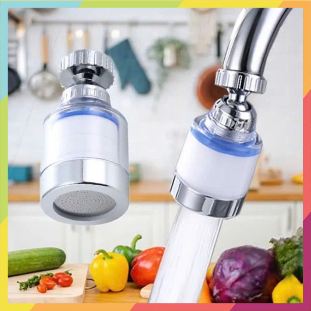 Vòi Lọc Nước Đa Năng – Đầu Lọc Tăng Áp Xoay 360 Độ, Bộ Lọc Nối Vòi Bồn Rửa Bát - LỌC NƯỚC TẠI VÒI