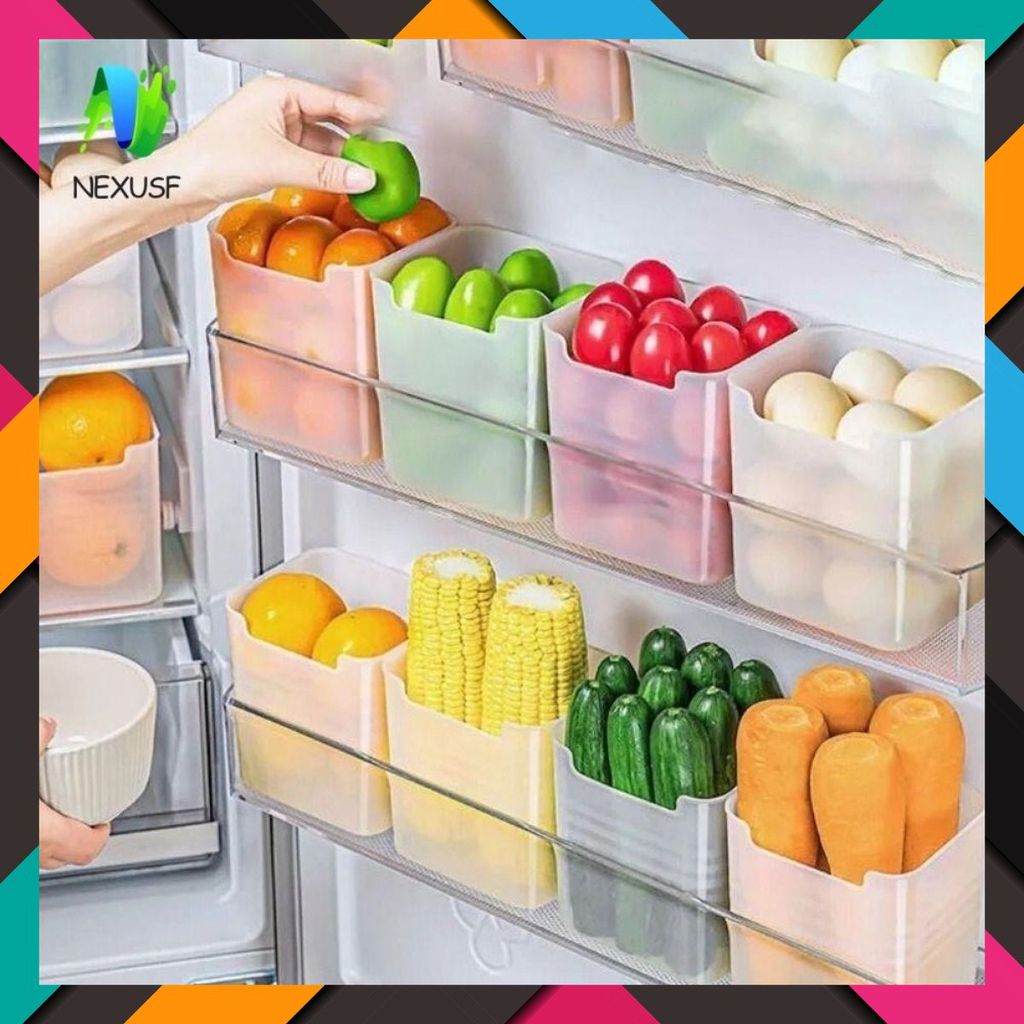 [COMBO 10] HỘP NHỰA (Q12) ĐỰNG THỰC PHẨM, ĐỒ ĂN, RAU CỦ ĐỂ CÁNH CỬA TỦ LẠNH ĐA NĂNG TIỆN LỢI
