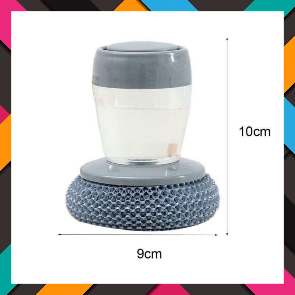 [COMBO 2]Cọ Xoong Nồi Có Tay Cầm Kèm Bình Chứa Dầu Rửa Siêu Tiện Lợi, Búi Cọ Bát Đĩa Đa Năng - Mã: AK589