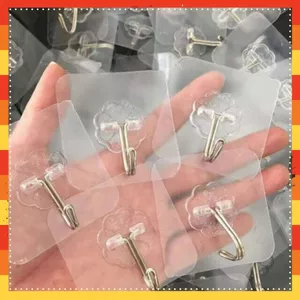 Móc Dán Tường Treo Đồ Dùng Tiện Dụng - MÓC SIÊU DÍNH DÁN TƯỜNG TRONG SUỐT