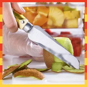 5 DAO GỌT HOA QUẢ NỘI ĐỊA TRUNG SIÊU SẮC BÉN -Dao gọt cán gỗ ,Dao làm bếp siêu sắc bén, thép không gỉ dài 21cm