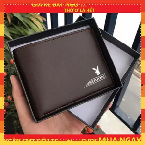 Ví Nam PLAYBOY Đẹp Hàng Hiệu Thời Trang Cao Cấp , Ví Da Pu Nhiều Ngăn Đẳng Cấp Nam Tính Nhập Khẩu Chính Hãng - VI NAM