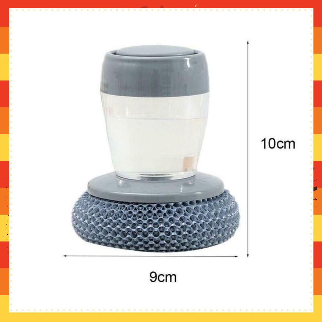 [COMBO 2]Cọ Xoong Nồi Có Tay Cầm Kèm Bình Chứa Dầu Rửa Siêu Tiện Lợi, Búi Cọ Bát Đĩa Đa Năng - Mã: AK589