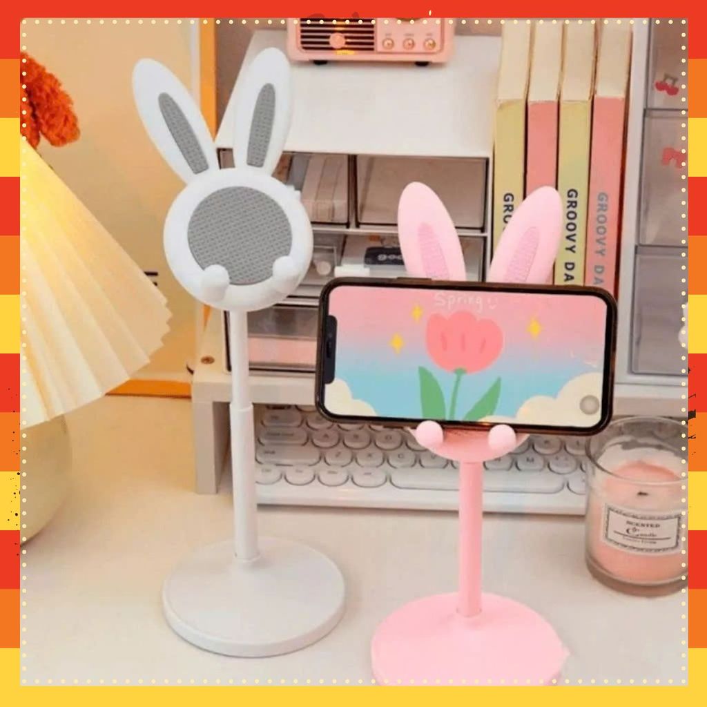 GIÁ ĐỠ ĐIỆN THOẠI HÌNH THỎ KUTE ĐỂ BÀN – Giá Đỡ Ipad Dễ Thương,Kệ Thiết Kế Chống Trượt Tiện Lợi