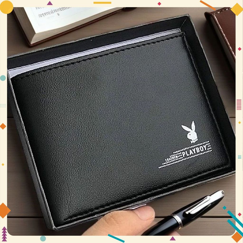 Ví nam Playboy da đẹp thời trang hàng hiệu cao cấp . Bóp ví nam da PU xịn phong cách trẻ nam tính nhập khẩu chính hãng