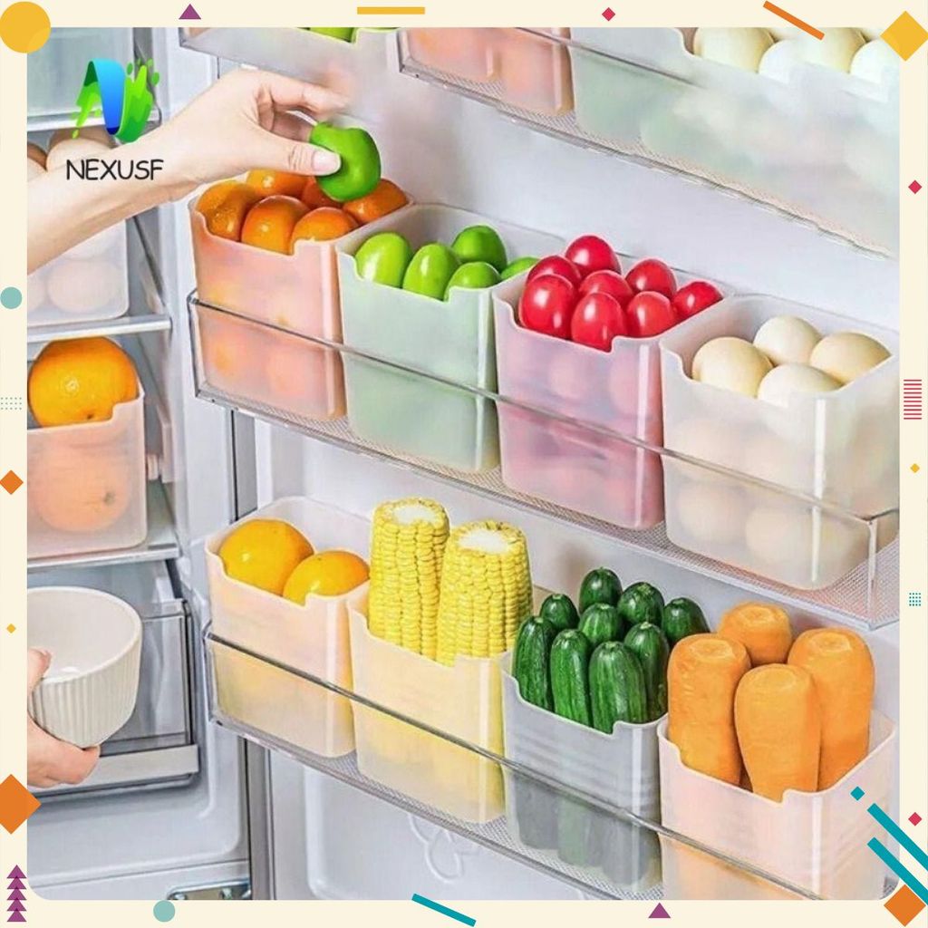 [COMBO 10] HỘP NHỰA (Q12) ĐỰNG THỰC PHẨM, ĐỒ ĂN, RAU CỦ ĐỂ CÁNH CỬA TỦ LẠNH ĐA NĂNG TIỆN LỢI