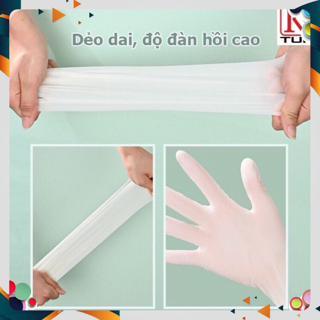 BỊCH 30 BAO TAY HỒNG - Găng Tay Cao Su Làm Bếp Đa Năng, Gang Tay Siêu Dai Tái Sử Dụng Nhiều Lần