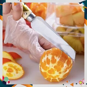 Dao Gọt Cán Gỗ SIÊU SẮC BÉN - Dao Làm Bếp Siêu Sắc Bén, DAO GỌT HOA QUẢ NỘI ĐỊA TRUNG Thép Không Gỉ Dài 21cm