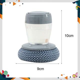 Cọ Xoong Nồi Có Tay Cầm Kèm Bình Chứa Dầu Rửa Siêu Tiện Lợi, Búi Sắt Cọ Bát Đĩa Đa Năng - Mã: CO XOONG NOI