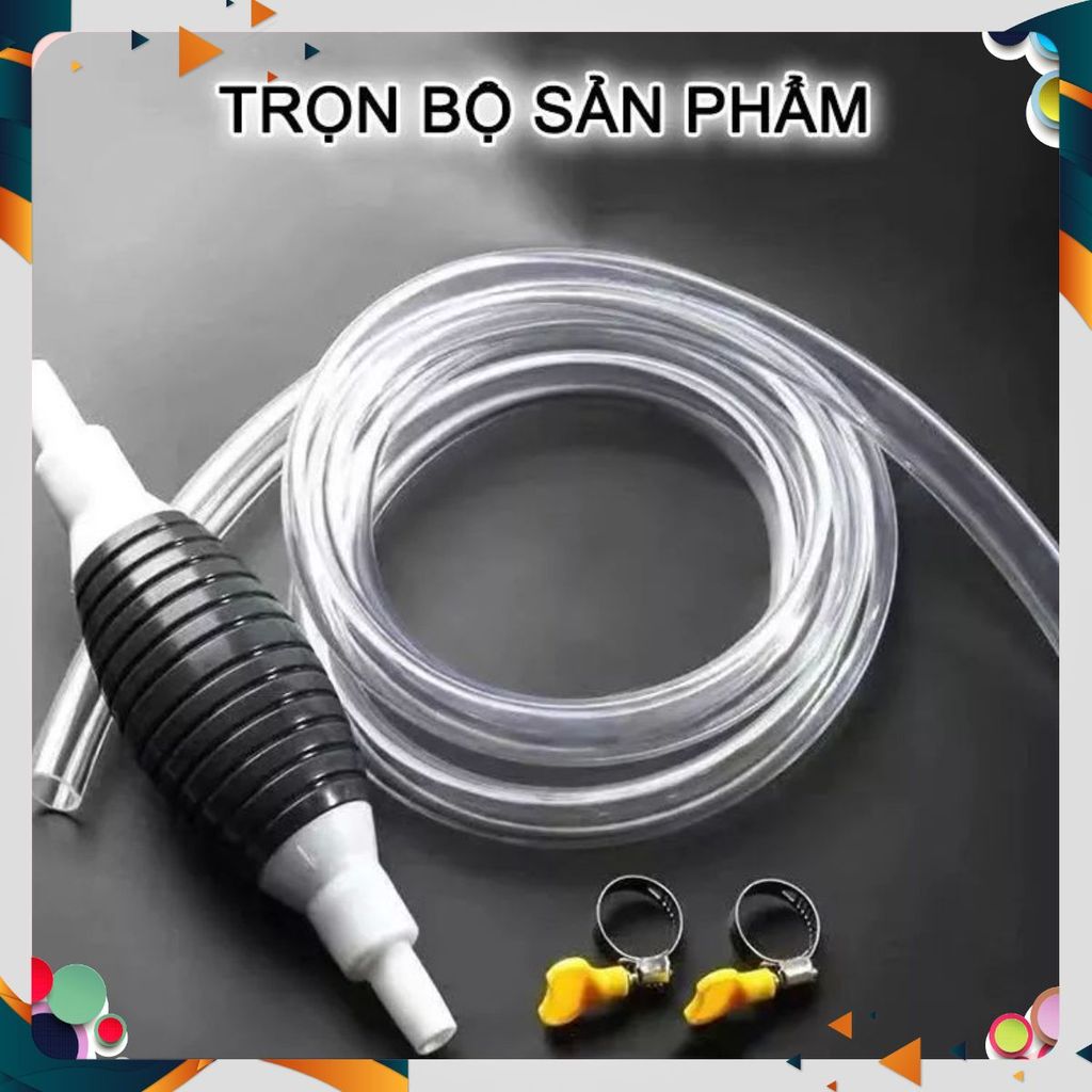 ỐNG HÚT XĂNG DẦU CHẤT LỎNG BÓP TAY DÀI 1M TIỆN LỢI - VÒI LẤY CHẤT LỎNG CAO CẤP - Hút Chất Lỏng Đa Năng