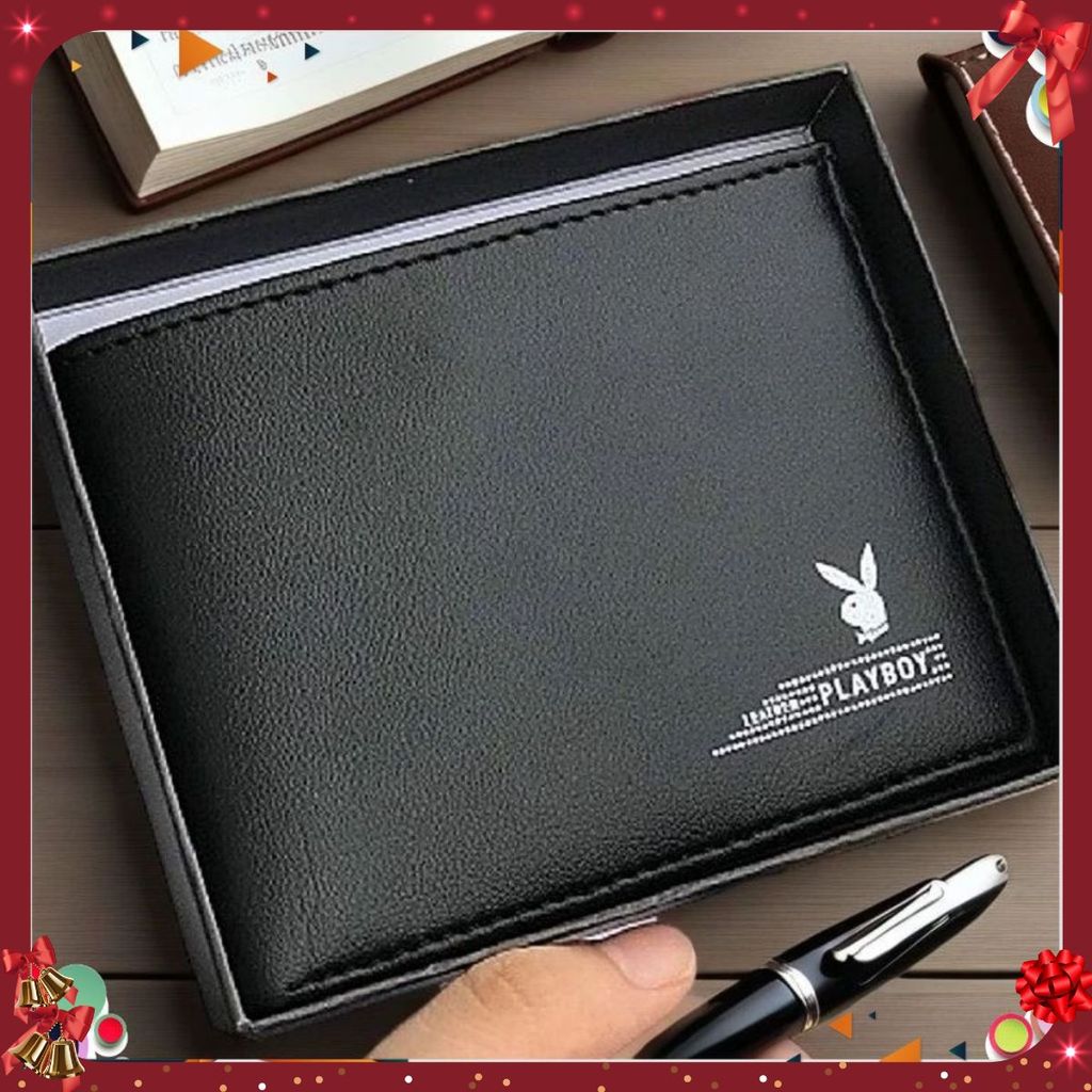VÍ NAM PLAYBOY NHẬP KHẨU CHẤT DA ĐẸP THỜI TRANG CAO CẤP - Bóp Ví Da PU Nhiều Ngăn Đẳng Cấp Nam Tính, Ví Da Hàng Hiệu Nam