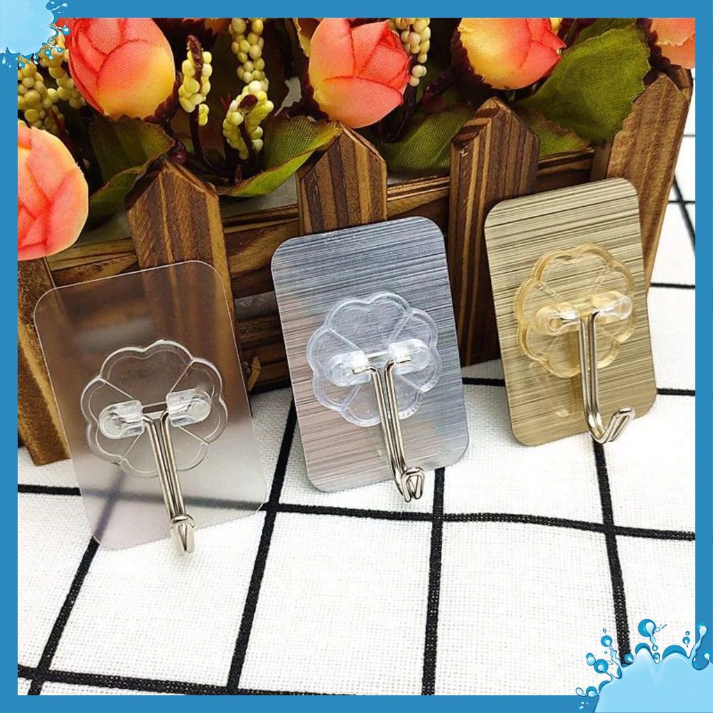 [COMBO 5 ] Vỉ 6 Móc Dán Tường Siêu Chịu Lực 10kg 2006 Bản To - MÓC DÁN TƯỜNG CHỊU LỰC SIÊU DÍNH
