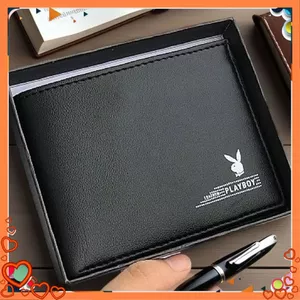 VÍ NAM PLAYBOY NHẬP KHẨU CHẤT DA ĐẸP THỜI TRANG CAO CẤP - Bóp Ví Da PU Nhiều Ngăn Đẳng Cấp Nam Tính, Ví Da Hàng Hiệu Nam