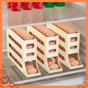 KHAY ĐỰNG TRỨNG - Hộp Đựng Trứng 2 Tầng Thông Minh Cho Tủ Lạnh – Giải Pháp Bảo Quản Trứng Gà Vịt Gọn Gàng