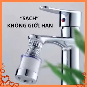 5 Vòi Lọc Nước Đa Năng – Đầu Lọc Tăng Áp Xoay 360 Độ, Bộ Lọc Nối Vòi Bồn Rửa Bát - LỌC NƯỚC TẠI VÒI