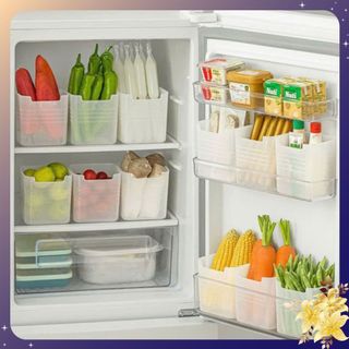 [COMBO 10] HỘP NHỰA GẮN CÁNH TỦ LẠNH TIẾT KIỆM DIỆN TÍCH - Hộp Đựng Đồ Ăn Đồ Dùng Gia Đình,Hộp Nhựa Đa Năng Đựng Đồ Ăn